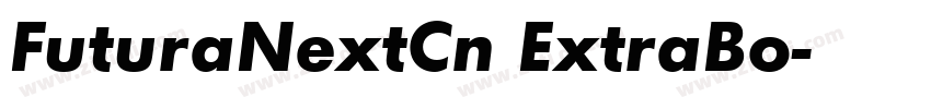 FuturaNextCn ExtraBo字体转换